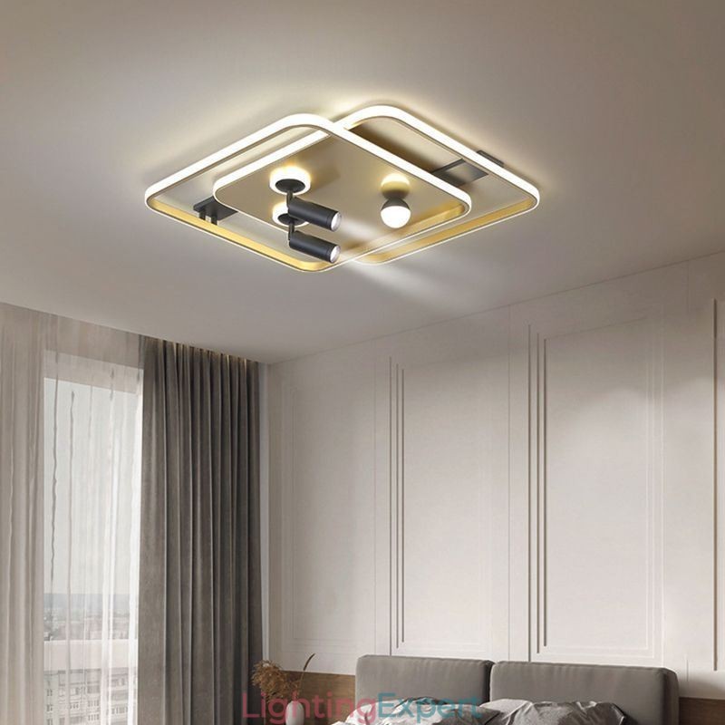 Square Flush Mount Acrylic Ceiling Light Spotlight