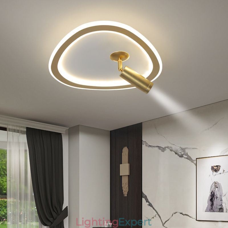 Ceiling Light Acrylic Triangle Flush Mount Spotlight