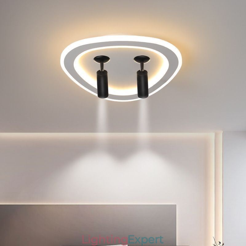 Ceiling Light Acrylic Triangle Flush Mount Spotlight