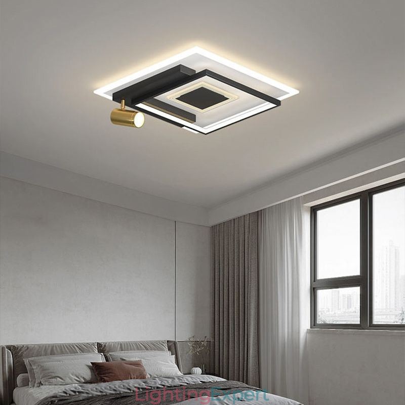 Geometric Flush Mount Acrylic Ceiling Light Spotlight