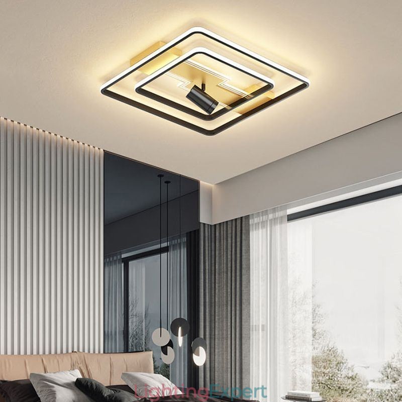 Geometric Flush Mount Acrylic Ceiling Light Spotlight