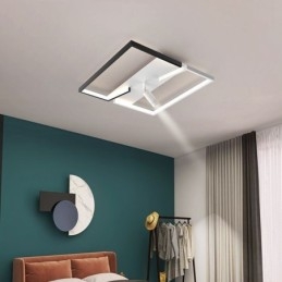 Ceiling Lamp Black & White Acrylic Lighting Spotlight