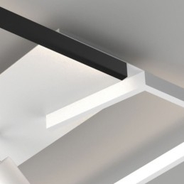 Ceiling Lamp Black & White Acrylic Lighting Spotlight