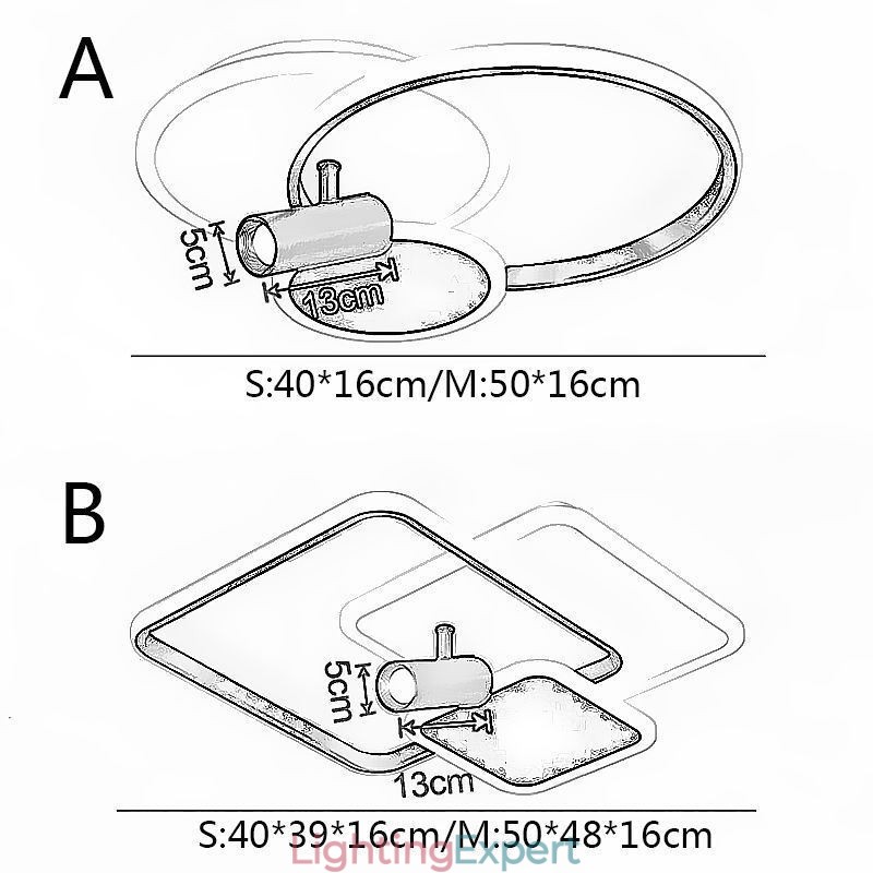 Ceiling Lamp Creative Acrylic Flush Mount Spotlight