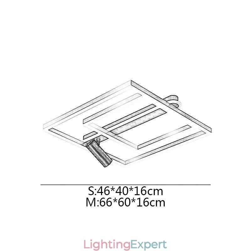Flush Mount Minimalist Acrylic Ceiling Lamp Spotlight