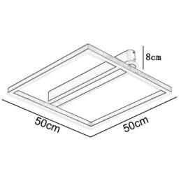 Acrylic Square Flush Mount Ceiling Light