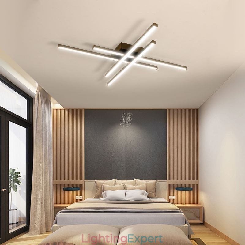 Linear Flush Mount Ceiling Light Simple Acrylic Lighting