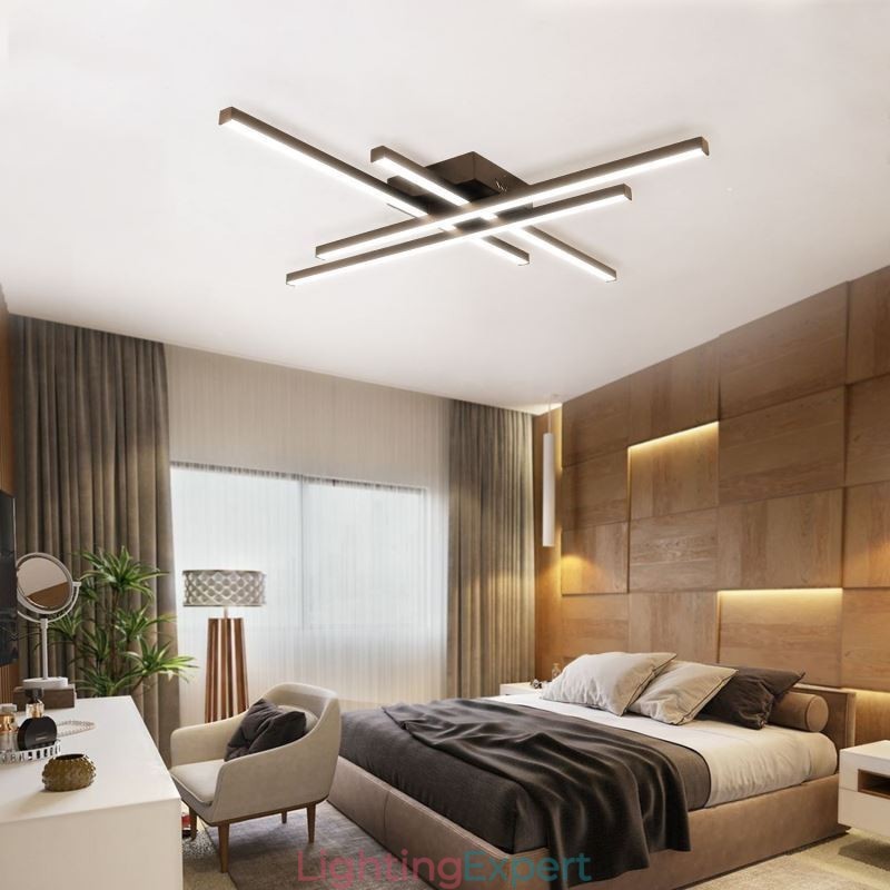 Linear Flush Mount Ceiling Light Simple Acrylic Lighting