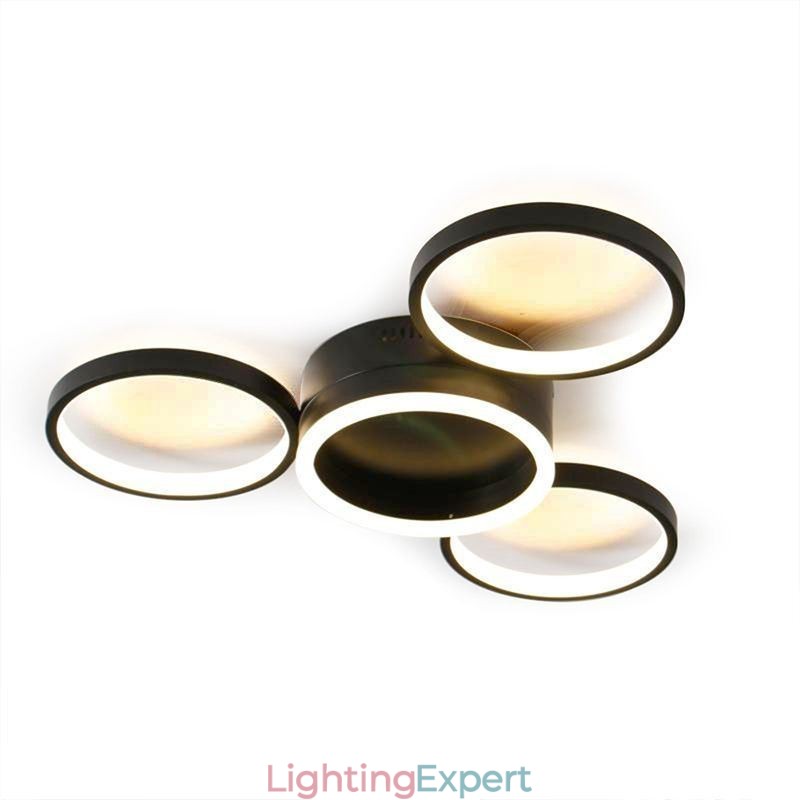4 Ring Flush Mount Ceiling Light