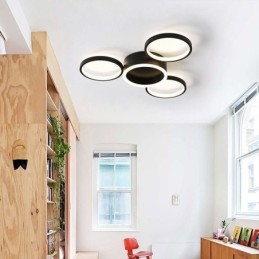 4 Ring Flush Mount Ceiling Light