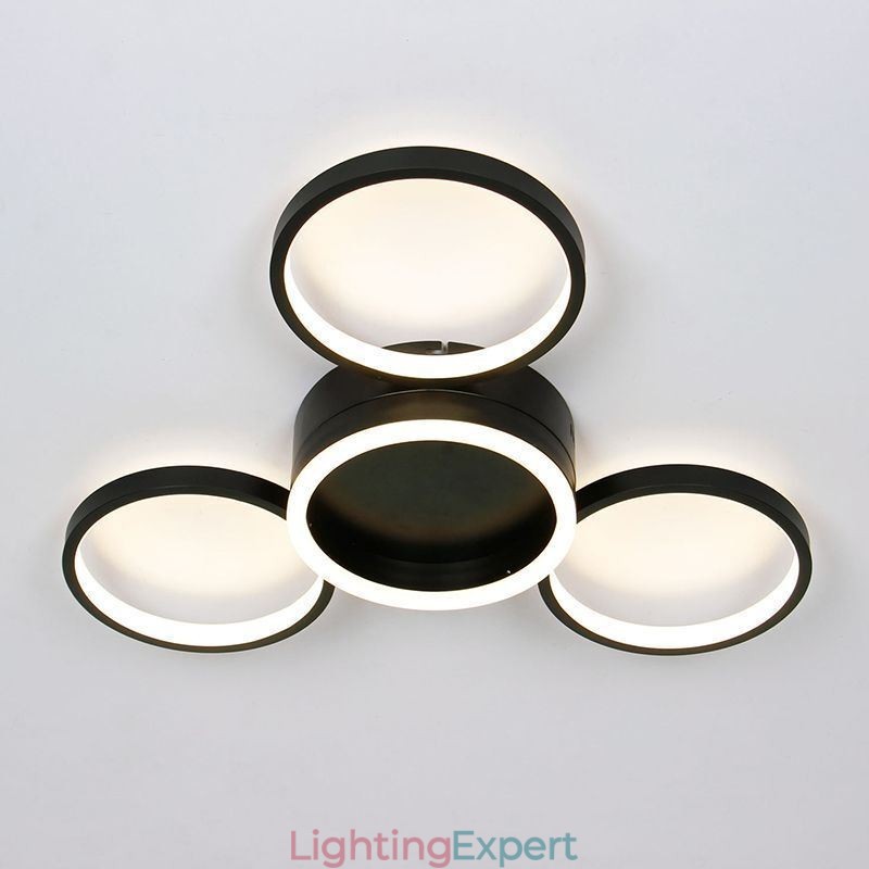 4 Ring Flush Mount Ceiling Light