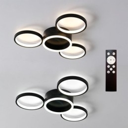 4 Ring Flush Mount Ceiling Light