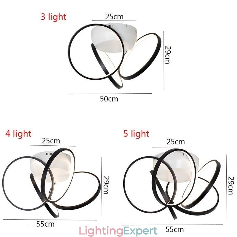 Acrylic Halo Ring Flush Mount Ceiling Light