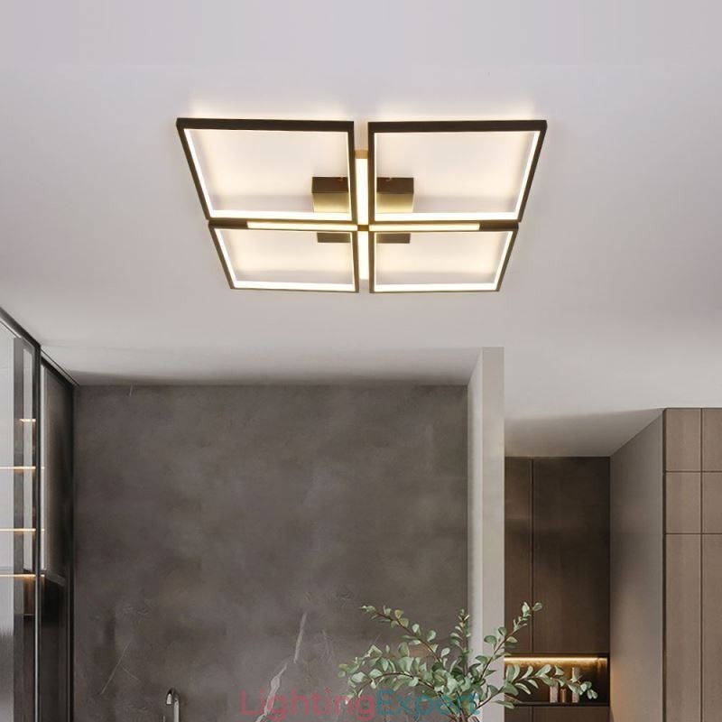 Square Flush Mount Ceiling Light Acrylic Decorative Light