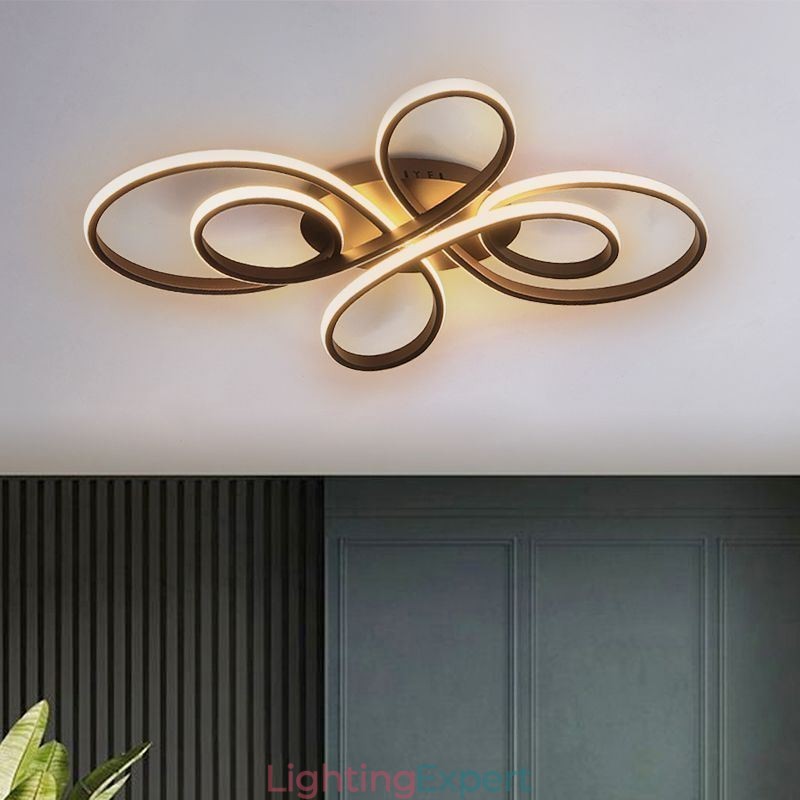 Modern Chinese Knot Flush Mount Ceiling Light