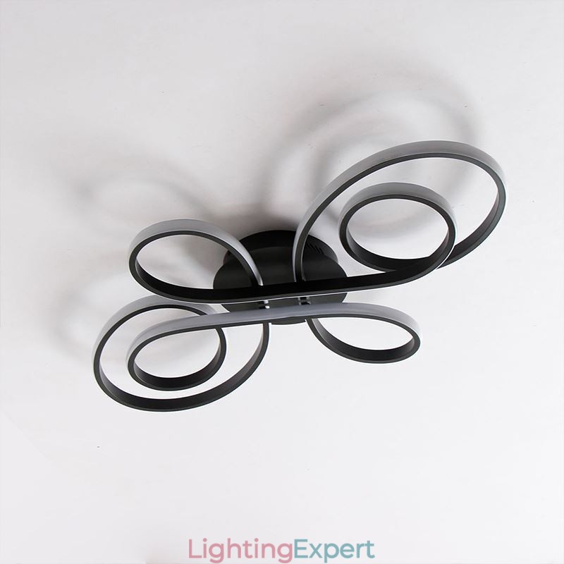 Modern Chinese Knot Flush Mount Ceiling Light