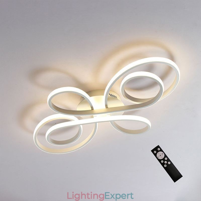 Modern Chinese Knot Flush Mount Ceiling Light