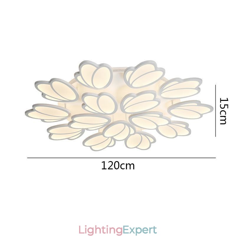 Modern Flush Mount Ceiling Light Tulip Decorative Lighting