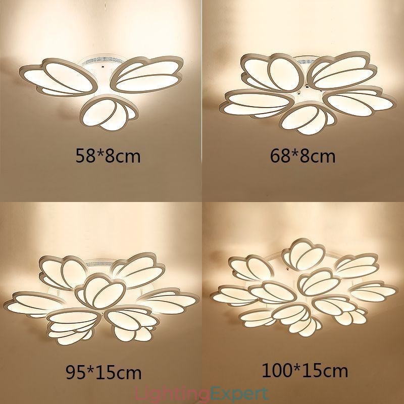 Modern Flush Mount Ceiling Light Tulip Decorative Lighting