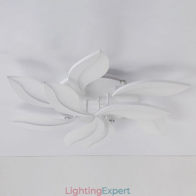 Acrylic Petal Flush Mount Ceiling Light