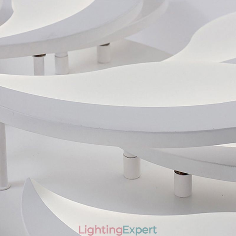 Acrylic Petal Flush Mount Ceiling Light