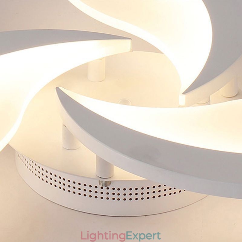 Acrylic Petal Flush Mount Ceiling Light