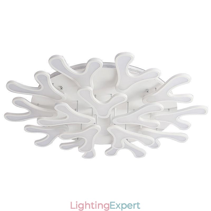 Acrylic Antler Flush Mount Ceiling Light