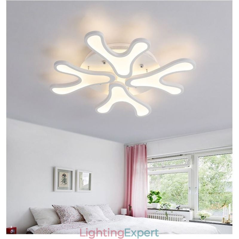 Acrylic Antler Flush Mount Ceiling Light