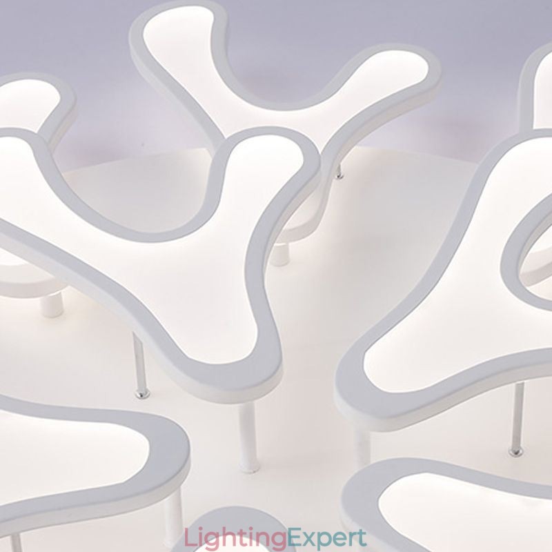 Acrylic Antler Flush Mount Ceiling Light