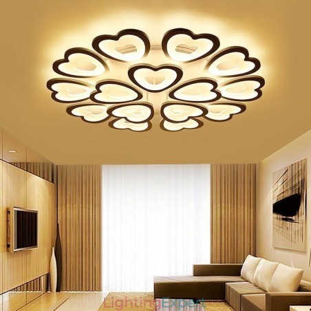 Heart Shaped Petal Ceiling Light Flush Mount Heart Shaped Petal Ceiling Light Flush Mount