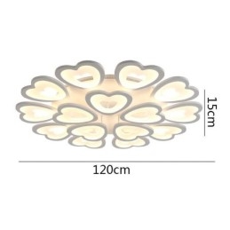 Heart Shaped Petal Ceiling Light Flush Mount