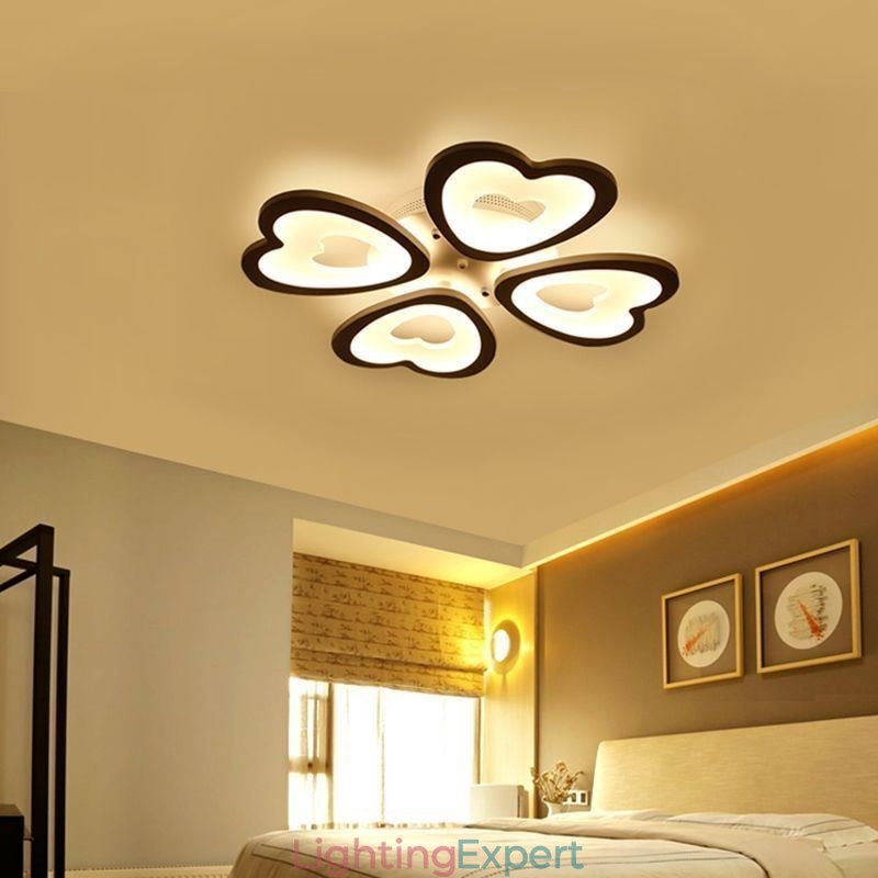 Heart Shaped Petal Ceiling Light Flush Mount