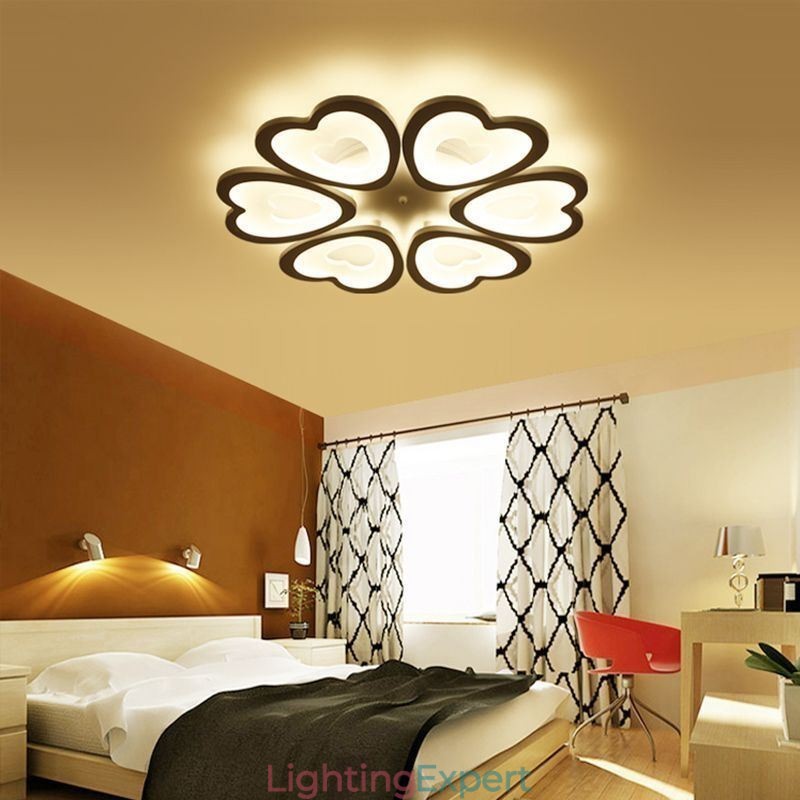 Heart Shaped Petal Ceiling Light Flush Mount