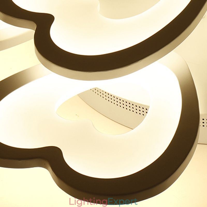 Heart Shaped Petal Ceiling Light Flush Mount