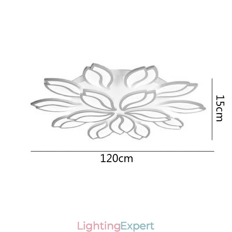 Acrylic Flower Flush Mount Ceiling Light