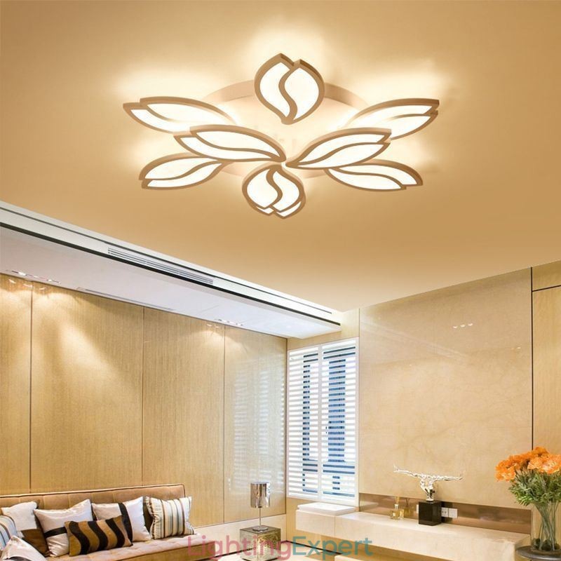 Acrylic Flower Flush Mount Ceiling Light