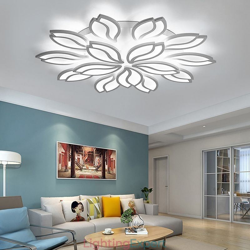 Acrylic Flower Flush Mount Ceiling Light