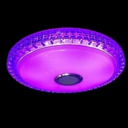 Flush Mount Ceiling Light Remote APP Control Bluetooth Music Speaker Light