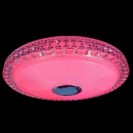 Flush Mount Ceiling Light Remote APP Control Bluetooth Music Speaker Light