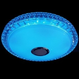 Flush Mount Ceiling Light Remote APP Control Bluetooth Music Speaker Light
