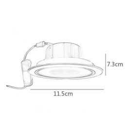 Downlight Bluetooth Music Speaker Lamp Mobile Phone Smart Ceiling Light