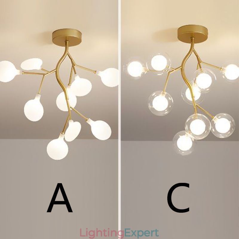 Nordic Branches Flush Mount Ceiling Light