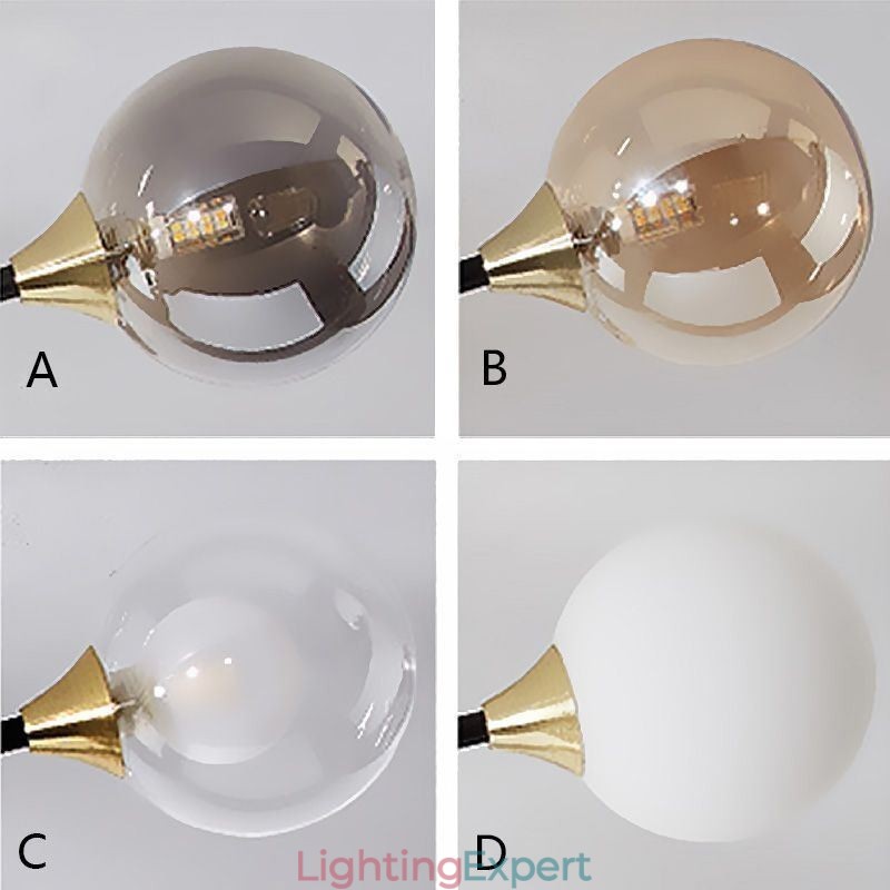 Glass Ball Flush Mount Magic Bean Ceiling Light