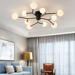 Glass Ball Flush Mount Magic Bean Ceiling Light