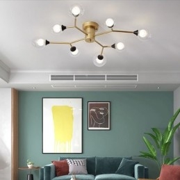 Glass Ball Flush Mount Magic Bean Ceiling Light