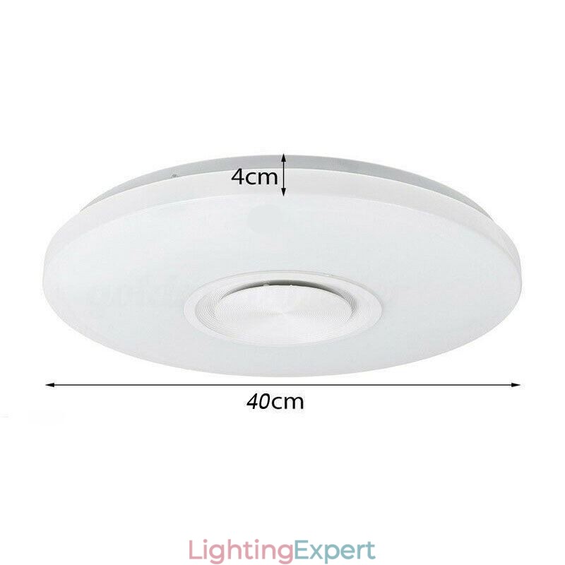 Flush Mount Decorative Lamp Remote APP Control Bluetooth Music Speaker Lamp