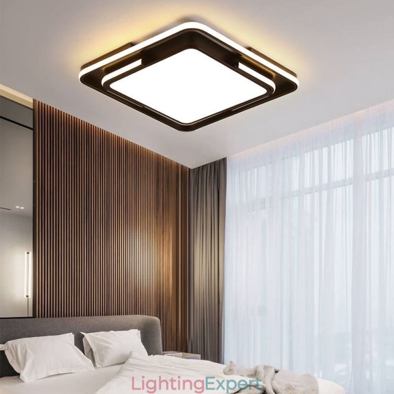 Modern Simple Flush Mount Ceiling Light Square Acrylic Light Fixture