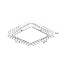 Modern Simple Flush Mount Ceiling Light Square Acrylic Light Fixture