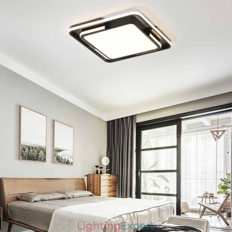 Modern Simple Flush Mount Ceiling Light Square Acrylic Light Fixture