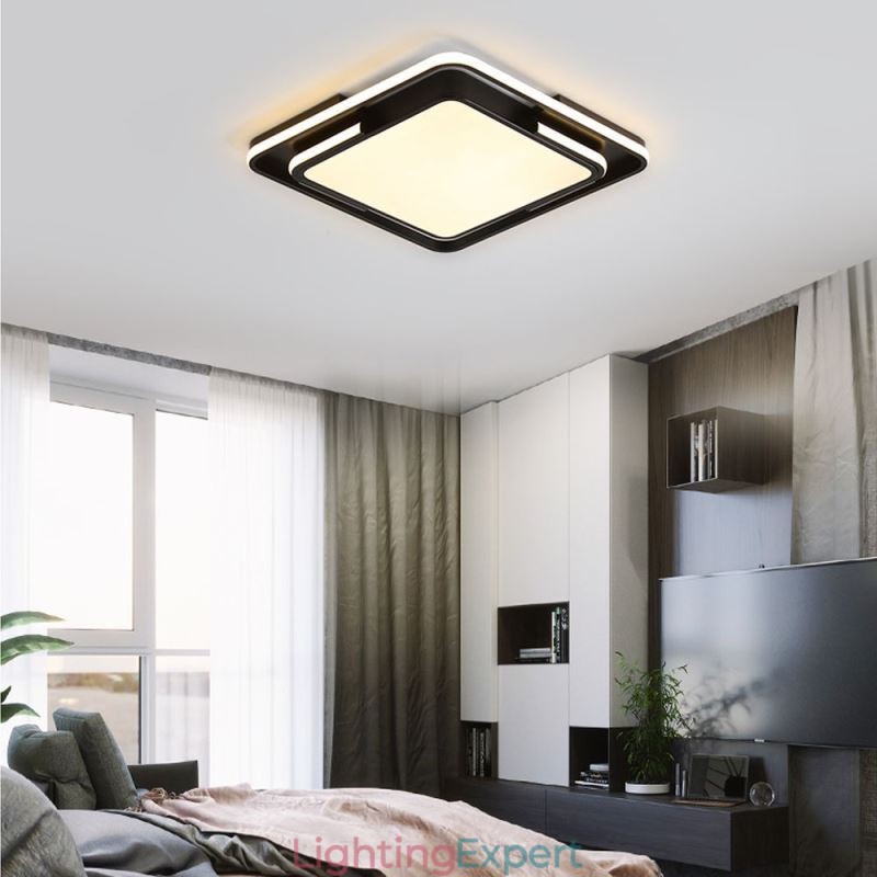 Modern Simple Flush Mount Ceiling Light Square Acrylic Light Fixture